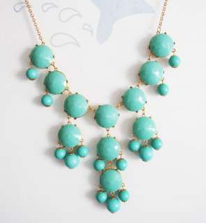   /jcrew Auth Bubble Necklace TURQUOISE BLUE RV$150 freeshipping  