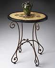 Metalworks Fossil Stone Accent Table