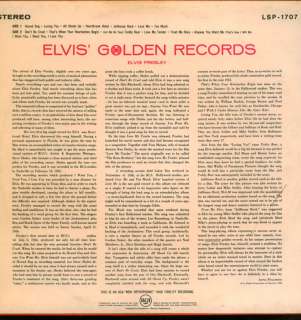 12 LP   ELVIS PRESLEY   GOLDEN RECORDS VOL.1  