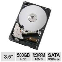 Hitachi 0F10381 Hard Drive   500GB, 3.5, 7200 RPM, 16MB, SATAII (3.0 