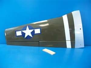   51D Mustang 150 size Gas R/C RC Airplane LEFT WING ONLY HAN4051  