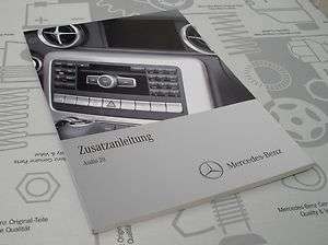 orig Mercedes Benz Betriebsanleitung Zusatz Bedienungs anleitung Audio 