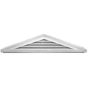 Builders Edge 4/12 Triangle Gable Vent #001 White 120140404001 at The 