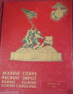 1973 Marine Yearbook Parris Island SC Platoon 220  