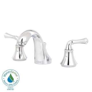   Lavatory Faucet with Traditional Lever Handles in Polished Chrome