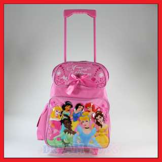 16 Disney Princess Magical Roller Backpack Rolling  