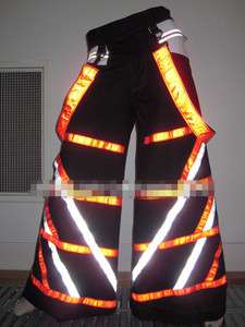   Techno Hardstyle Tanz Hose fluoreszierend Shuffle DJ cool PHAT Pants Y