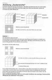 Zauberwürfel   Magic Cube + Anleitung / Lösung [NEU]  