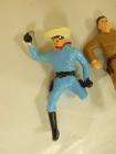 VTG Plastic Lone Ranger & Tonto Figures Lionel Set? 3 Tall AS IS 
