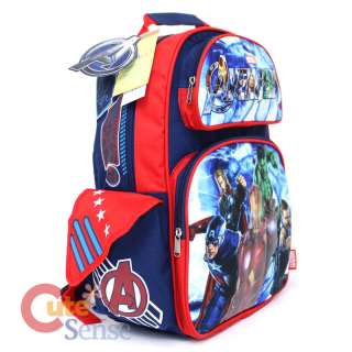 Marvel Avengers School Backpack 16 Large Iron Man Captain America Bag 