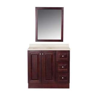 St. PaulNorthwood 36 in. Vanity with ColorPoint Vanity Top in Maui and 