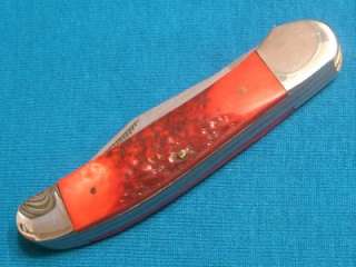 MIB VINTAGE UNITED UC332 RED STAG COPPERHEAD TRAPPER JACK KNIFE KNIVES 