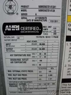 ComfortMaker N8MSN 66k BTU 80% Nat Gas 1 Stage 1200 CFM Furnace 