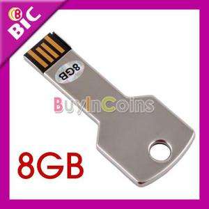 USB 2.0 Metal Key Flash Memory Stick Drive Pen 8GB 8 GB  