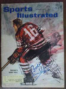 Autographed Bobby Hull Sports Illustrated November 14, 1960  