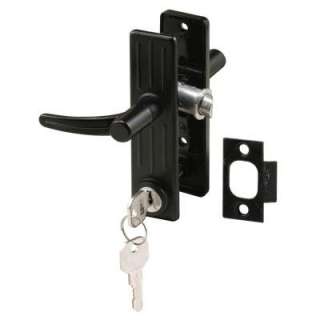Prime Line 3 in. Hole Center Keyed Storm Door Latch in Black K 5102 at 