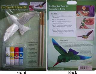 NEW HUMMINGBIRD FLY THRU WINDOW MAGNET YOU PAINT KIT  