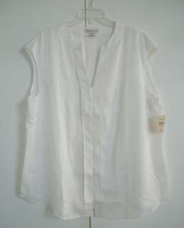 Coldwater Creek Placket Detail Shell White  