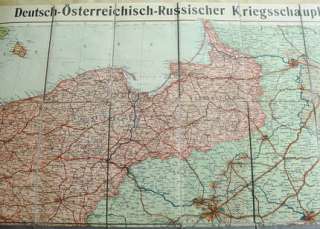 Weltkrieg Karte der Ostfront Ostpreussen Kriegsschauplatz in Baden 