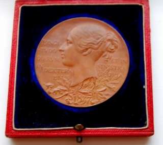   VICTORIA 60 ANNIVERSARY OF REIGN BRONZE MEDAL T.BROCK. CASED  