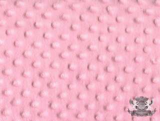 MINKY DIMPLE DOT CUDDLE PINK SEW FABRIC / 60 WIDE BY THE YARD  