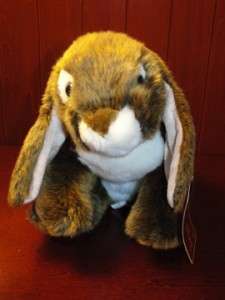   Alley Bunny Rabbit Plush Stuffed Animal Brown White NWT TOYS R US Baby