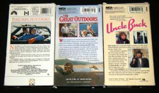 JOHN CANDY 3 VHS Movies   Great Outdoors, Uncle Buck ++  