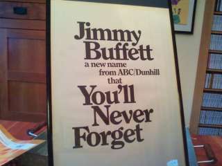   RARE & ORIGINAL JIMMY BUFFETT 1974 FIRST LP CD INTRO PROMO AD  