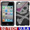   apple ipod silver diamond bling hard case cover for apple ipo 2x anti