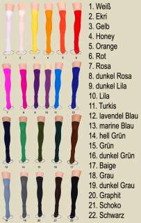 Overknee Strümpfe Socken 22 Farben NEU Einheitsgröße  