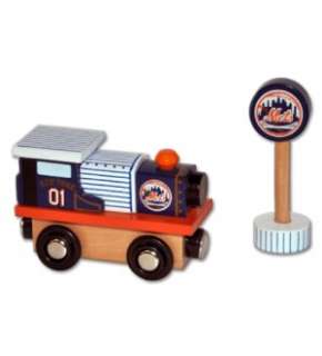 New York Mets Mlb All Star Express Wooden Train Engine  
