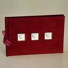 Red Silk Wedding Guest Book Registry Lucky Future Red