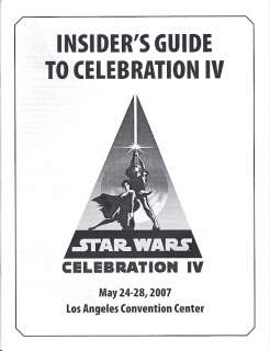 Star Wars Celebration 4 IV Guide 2007 Los Angeles  