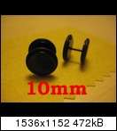 2x Fakeplugs 8mm 6mm   Edelstahl Silber   Tunnel Piercing Ohr Fake 