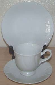 Set of 3 Mikasa Coquille Coffee Cups Saucers and Bread Plates  