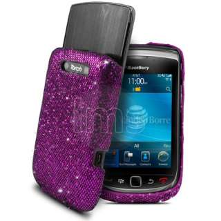 London Magic Store   Purple Sparkle Glitter Hard Case For Blackberry 