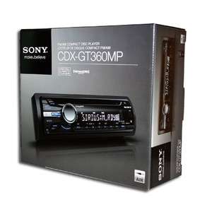 SONY CDX GT360MP IN DASH CAR CD PLAYER W RADIO RECEIVER HEAD UNIT 
