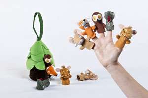 The GRUFFALOS CHILD FINGER PUPPETS by Aurora   Snake Owl Fox Mouse 