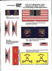 72 112 us army 1862 65 regular flags for infantry cavalry artillery