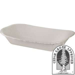  Chinet 7 x 5 Molded Fiber Tray White 1000ct Everything 