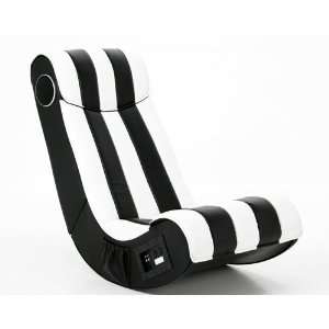 Multimediasessel Gaming Chair Sound Chair Schwarz / Weiß  