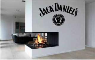 Jack Daniels Vinyl Wall Art Stickers Window Bedroom Livingroom **FREE 