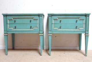   END TABLES TURQUOIS FRENCH DIRECTOIRE Draper Wearstler  