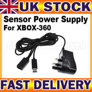 New Power Supply Adapter USB Cable 2 in1 for XBOX 360 Kinect Sensor,UK 