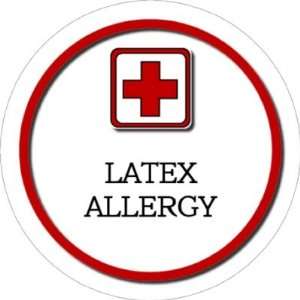  Medical Alert Keychain, Latex Allergy 