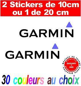   2 Stickers GARMIN ref 1 30 COLORIS AU CHOIX