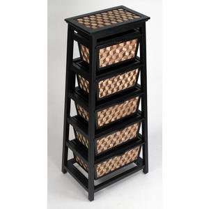  Hillsdale Triangle 5 Basket Stand in Black and 