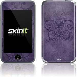  Skinit Purple Damask Butterfly Vinyl Skin for iPod Touch 