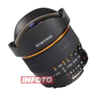Samyang 8mm f/3.5 AE for Nikon New Version D7000 D5100 D3100 D300 D200 