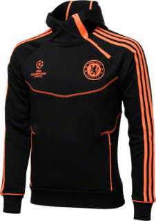 Chelsea FC Black adidas Soccer UCL Hooded Sweatshirt 